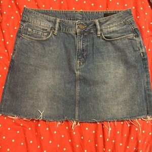 Allsaints Denim Mini Skirt